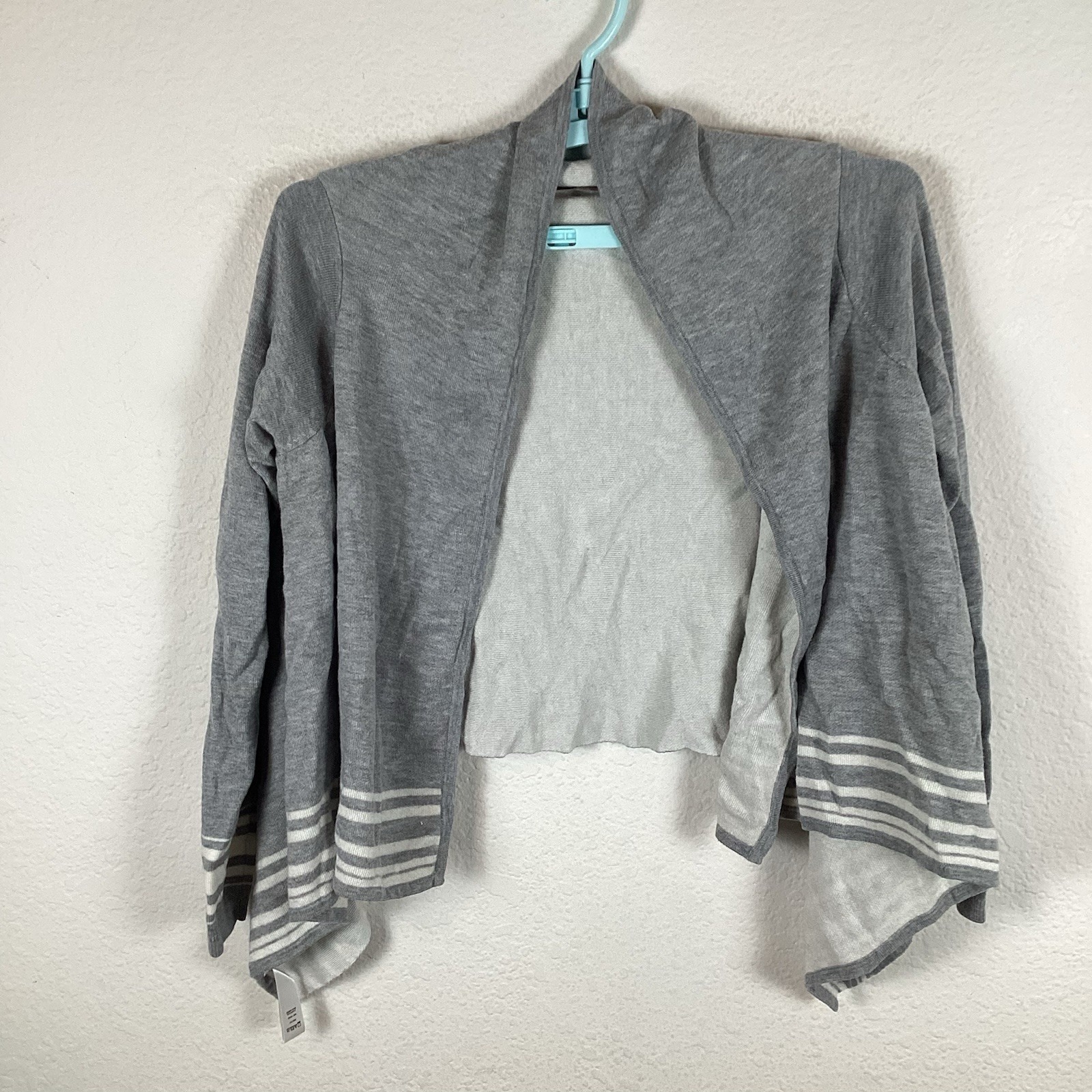 Ann Taylor Loft Womens Sweater Sz S Small Long Sleeve Cardigan Gray Excellent